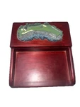 Pebble Beach 18TH Hole Fairway Replicas Golf Desk Valet Jewelry Box. Fixed Price $39.98.
