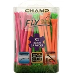 Champ Fly Zarma 3 1/4 Inch Neon Mixed Tees 25 Piece. Fixed Price $12.99.