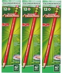Ticonderoga Erasable Checking Pencils With Eraser Carmine Red Lead 3-DOZEN. Fixed Price $21.19.