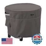 Classic Accessories Ravenna Water-resistant 34 Inch Round Patio Ottoman/table. Fixed Price $68.81.