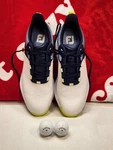 Footjoy Golf Shoes Mens 11 White Navy Spikeless Performance Athletic Fj 56920. Fixed Price $94.99.