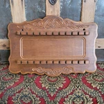 Vintage Wooden Souvenir Rack Wall Display Holder 22 Spoons. Fixed Price $17.00.