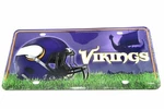 Minnesota Vikings Nfl Football Aluminum Metal License Plate Sign Tag New. Fixed Price $13.95.