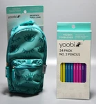 Yoobi Backpack Case Winky Aqua And 24 No Pencils Multicolor. Fixed Price $9.44.