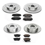 Powerstop Disc Brake Kit Front And Rear Fits Acura Ilx 2013-2015, Honda Civi. Fixed Price $403.48.