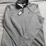 Under Armour Ua Storm 1/4 Zip Pullover Mens Large Gray Golf Sweater Fleece Nwt. Fixed Price $39.97.