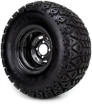10" Black 8 Window Steel Golf Cart Wheels & Tires (22X11-10) Set Of 4. Fixed Price $623.95.