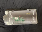 Cruiser Golf Club License Plate Frame / Sealed. Fixed Price $12.99.
