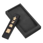 Patikil 4 Chinese Calligraphy Inkstone With Stick, Inch, Black. Fixed Price $22.22.