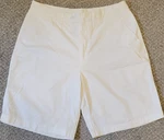 Ashworth Men's Golf Shorts White 35W 100% Cotton Flat Front Athletic. Fixed Price $19.99.
