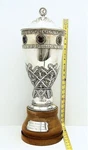 Xl Swedish Sterling & Enamel Motor Club Trophy Cup Hallmarked C.g. Hallberg 1912. Fixed Price $9699.99.