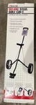 Jef World Of Golf Deluxe Steel 2-WHEEL Fold-able Pull Cart, New. Fixed Price $74.99.