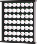 Gift 49-GOLF Ball Display Case Cabinet Rack, No Door Open Black Finish. Fixed Price $65.49.