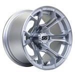 Gtw Spyder Machined/matte Silver Golf Cart 12X7 Wheel 4X4 Bolt 3:4 Offset ET-.25. Fixed Price $113.99.