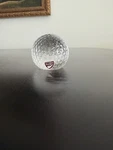 Orrefors Sweden Crystal Golf Ball Paperweight 2.5 In Excellent Condition. Fixed Price $25.00.
