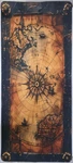 Nautical World Map Desk 16"X35" Large Gaming Mouse Pad, Rubber Mat, Non-slip. Fixed Price $22.50.