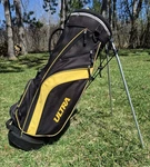 Wilson Ultra Black Yellow Golf Club Bag With Kickstand & Sholder Strap. Fixed Price $67.99.