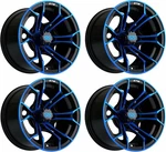 Gtw Spyder 12 Inch Blue/black Aluminum Golf Cart Wheel 3:4 Offset. Fixed Price $356.95.