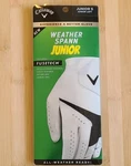 Callaway Golf Weather Spann Glove Juniors Left Hand, Small Cadet White. Fixed Price $13.90.