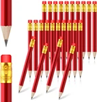 24 Pcs Mini Half Pencils Red Golf With Erasers Bulk Inch Short Pre Sha. Fixed Price $11.11.