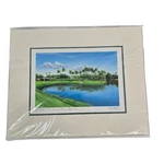 Larry Dotson Kauai Lagoons Kiele Course 18TH Hole Signed Golf Art Print 2005. Fixed Price $25.00.