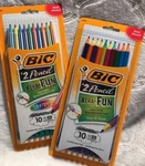 Bic Xtra Fun Stripes #2 Hb Black Lead Pencil 20 Count Stripe/solid Free Shipping. Fixed Price $18.99.