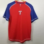 Texas Rangers Shirt Adult Medium Red Mlb Baseball With Team Hand Towel. Fixed Price $19.99.