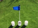 Practice Putting Green Flagstick KIT-33" Marker, Blue Flag, (3) 6" Plastic Cups. Fixed Price $87.99.