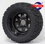 Golf Cart Black Steel Wheels And 20"X10"-12" All Terrain Tires (set Of 4). Fixed Price $389.00.