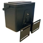 6 Qt. Black Cooler And Bracket For Club Golf Cart Mounts On Either Side. Fixed Price $197.99.