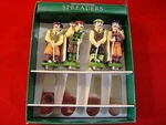 Golfer Spreaders -boston Warehouse Stainless Steel Knives Set Of (4) Unused 1998. Fixed Price $7.99.
