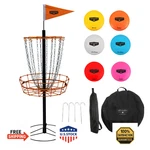 Hathaway 6-PLAYER Golf Set Frisbee Basket Weighted Discs Pdga Portable. Fixed Price $157.44.