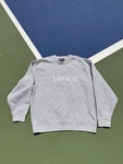 Ashworth Gray Crew Neck Long Sleeve Sweatshirt Men's Solid Fleece Pullover. Fixed Price $30.00.