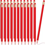 Zhanmai Pieces Red Pencils With Eraser 1 Count (pack Of 24),. Fixed Price $11.75.