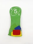 Golf Augusta Fairway 5 Wood Card Game Headcover Green Blue Red Yellow. Fixed Price $32.99.