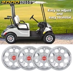 Fit For Ezgo Club And Yamaha Golf Cart 10" Chrome Wheel Cover Hub Caps 4PCS. Fixed Price $51.10.