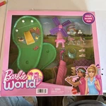 Barbie World Mini Golf Playset W/22 Pieces Hole One Fun - Clubs, Balls & More. Fixed Price $25.00.