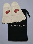 Greyson Clothiers White + Orange Wolf Golf Shoe Kiltie Nib. Fixed Price $22.00.