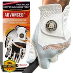 Copper Advanced Tech 2.0 Golf Gloves Men Tacky Grip Arthritis. Fixed Price $47.95.