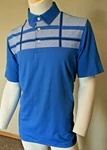 Ashworth Men's EZ-TEC2 Performance S/s 3 Button Golf Polo Blue Sz New $85. Fixed Price $13.95.