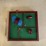 Gamenamics Executive Tabletop Desktop Mini Golf Ages 12 + Up Wood 10"X10" EG-131. Fixed Price $26.78.