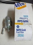 Fuel Filter Napa 6086 For 81-87 Chrysler, Dodge Charger, Plymouth. Fixed Price $15.99.