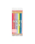 Ban.do Write On Colorful Pencil Set 10, Pre-sharpened #2 School/office Gra.... Fixed Price $15.34.