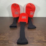 Ncaa Nebraska Cornhuskers Red & Black Golf Club Headcover Set Of 3. Fixed Price $35.23.