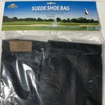 On Course Deluxe Shoe Bag (black) Golf Sports Bowling Faux Suede New. Fixed Price $22.50.