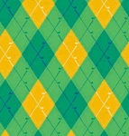 Let's Golfing Putter Argyle, Fabric 1YD Bty Cott Gr/ye Fast Ship!. Fixed Price $13.99.