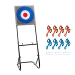 Throwing Game Plastic Bristle Target With 8 Axes Set Steel Frame. Fixed Price $59.39.