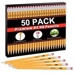 Gloween Wood-cased #2 Hb Pencils Bulk, 50 Pack Pre-sharpened Yellow F.... Fixed Price $16.65.
