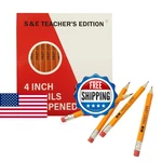 & Teacher's Edition 96PCS Half Pencils With Eraser Tops, Golf Pencil, Classr. Fixed Price $20.67.