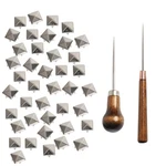 Sbyure 500 Pieces 10MM Square Studs For Clothing Silver Pyramid. Fixed Price $13.35.